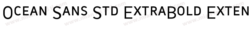 Ocean Sans Std ExtraBold Extended字体转换